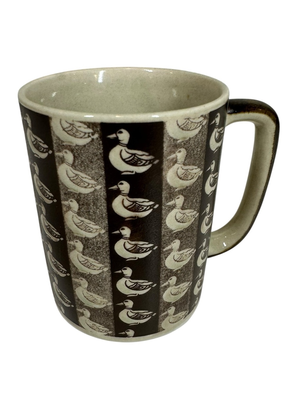 Vintage Novelty Coffee/Tea Mug With Brown Duck Pattern